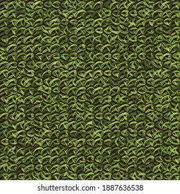 Green leaves texture seamless vector pattern. Surface print design for fabrics, stationery, scrapbook paper, gift wrap, textiles, backgrounds, and packaging.