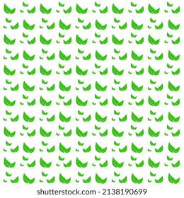 Green leaves texture template style. fresh green natural leaf pattern abstract, leaves white background, for green wallpaper, growth life, spring, nature, fresh, vector and illustration