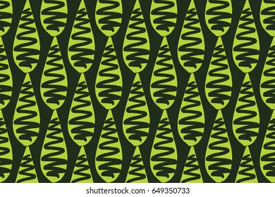 Green leaves textured modern vector clean simple editable pattern