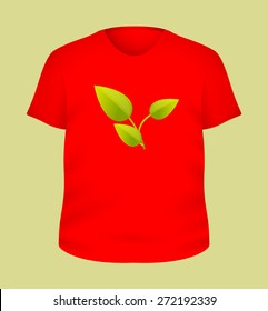 Green Leaves - T-Shirt Vector