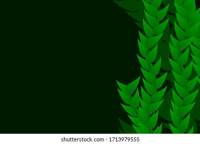 green leaves vector background design