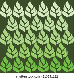 green leaves vector background. EPS10