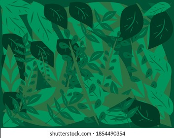 green leaves in vector form,
Cover page template. Universal abstract layout. Applies to notebooks, planners, brochures, books, catalogs, etc.