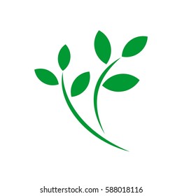 Green Leaves vector Logo Template Illustration Design. Vector EPS 10.