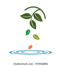 Green Leaves vector Logo Template Illustration Design. Vector EPS 10.