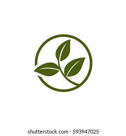 Green Leaves vector Logo Template Illustration Design. Vector EPS 10.