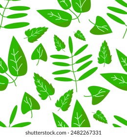 Green  leaves, vegan, natural design, eco concept.