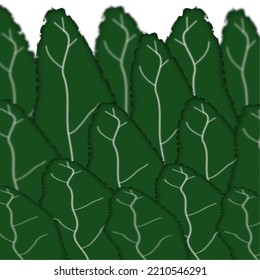 green leaves white lines pattern design decorating