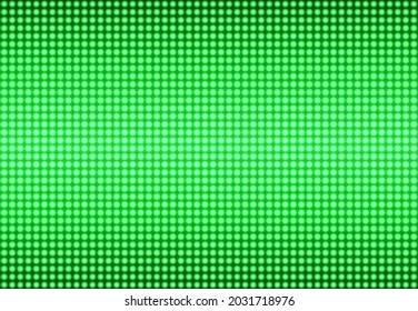 Green led screen background. Seamless vector illustration.