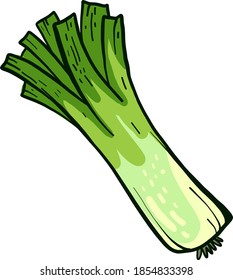 Grüne Leine, Illustration, Vektorgrafik auf weißem Hintergrund