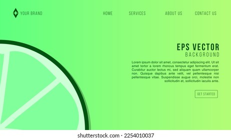 Green lemon and lime lemonade web template. Lemonade green seamless website background.