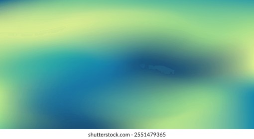 Green, lemon yellow and dark blue combination gradient background texture. Poster, pamphlet, flyer background