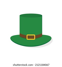 Green leprechaun's hat, St. Patrick's day, vector