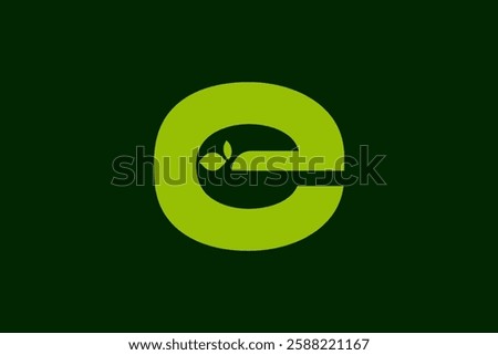green letter e leaf logo business vector design template, bold nature E symbol logo design vector ideas. pictogram letter e and leaf icon logo business design vector illustration with clean style
