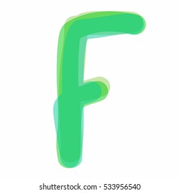 green letter "F"