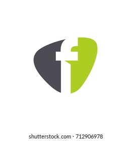 green letter f logo