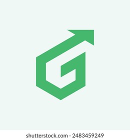 Green Letter G Arrow Logo