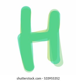 green letter "H"