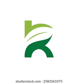 Green Letter K Logo Template