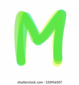 green letter "M"