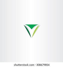 green letter v logo triangle sign logo symbol