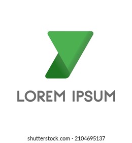Green Letter Y Initial logo vector perfect for Company, Community, Product Branding and Software or Application