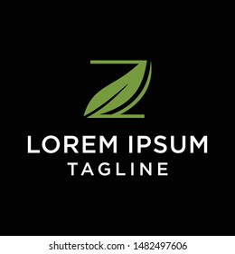 Green Letter Z With Leaf Logo