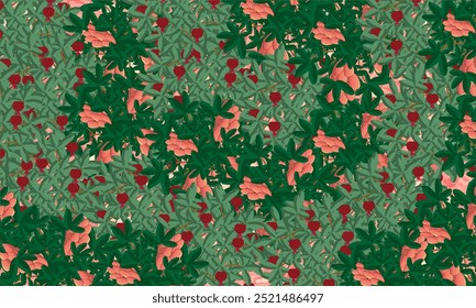 Verde folhas arte ilustrações design 