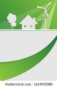 green life concept template. Elements for your modern design. Annual reports, brochures, booklets template. Eps10