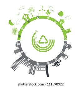 green life vs. pollution