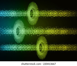 green Light Abstract Technology background for computer graphic website and internet