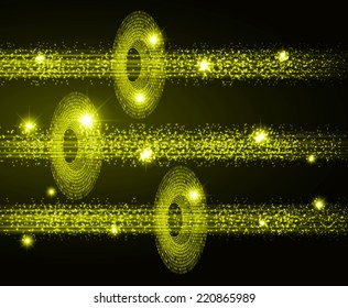 Green Light Abstract Technology background for computer graphic website and internet, circuit board. 