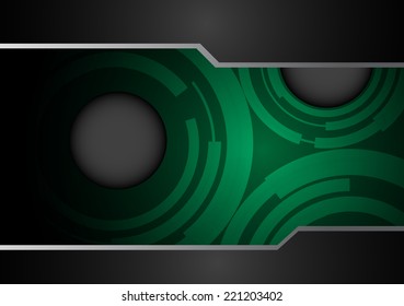 Green Light Abstract Technology background for computer graphic website and internet.