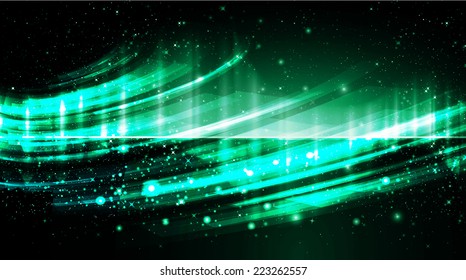 green Light Abstract Technology background for computer graphic website internet and technology. 