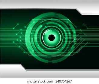 green Light Abstract Technology background for computer graphic website and internet, circuit board. eye