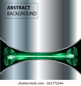 green Light Abstract Technology background for computer graphic website business and internet, silver background. text box. banner. card. label. Brochure.