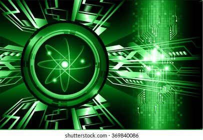 green Light Abstract Technology background for computer graphic website internet business. circuit. vector illustration. infographics. motion move blur.neon.molecule atom electron neutron nuclear.