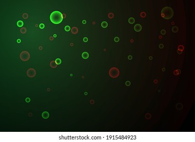 green light bubble and Abstract background 