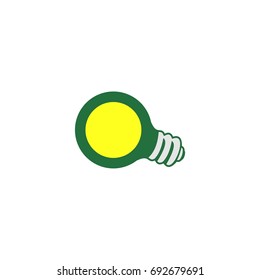Green light bulb
