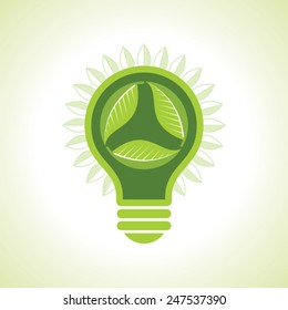 Green Light Bulb concept