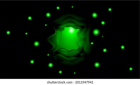 Green light in the Cave Background or Wallpaper design.