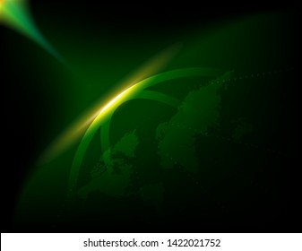Green light color vector, gradient abstract background, illustration technology, Creative Graphic Design. 