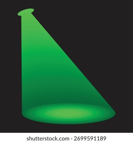 Grüner Lichteffekt auf schwarzem Hintergrund