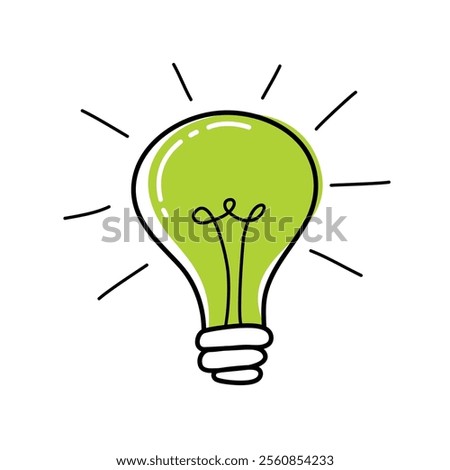 Green light, environmental concept. Environmentally friendly world. Handwriting.  Simple modern minimalistic style. Cute linear design element. Simple illustrated illustration 