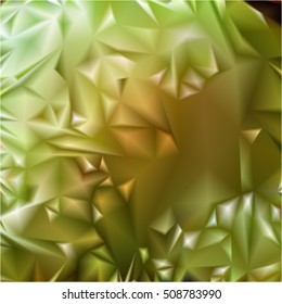 green Light geometric Polygonal Mosaic Background, Vector illustration, abstract triangle texture