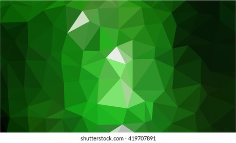 Green light low poly business background