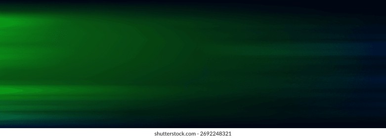 Fondo Abstractas de desenfoque de movimiento de luz verde con degradado oscuro, diseño moderno de moda en Ilustración vectorial