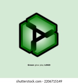 green light play logo design vector for company or gamers