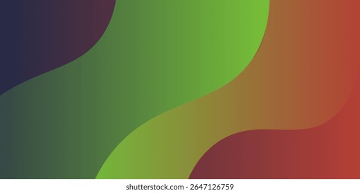 Green light red teal vibrant gradient background, grainy texture effect, poster banner landing page backdrop design, glowing light, smooth abstract noise texture, abstract wave pattern