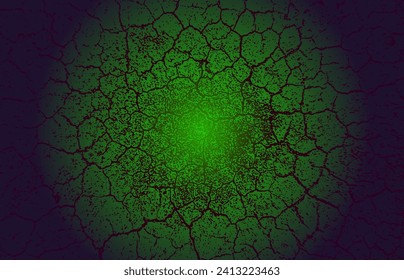 a green light is shining through cracks in the wall grunge vector digital background design, dark green background green wallpaper mandelbrot
